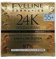 Eveline Cosmetics „Eveline 24K Gold&Caviar“ kremas dienai ir nakčiai 55+, 50 ml