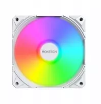 Ventiliatorius Montech E28 ARGB PWM baltas 120 mm ventiliatorius
