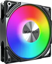 Ventiliatorius Montech Metal Pro 12 ARGB PWM juodas 120 mm ventiliatorius