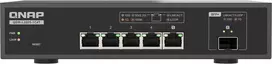 Šakotuvas „Qnap QSW-L3205-1C4T“ komutatorius | „Lite“ valdomas 5 prievadų komutatorius su 4x 10GbE RJ45, 1x 10G COMBO (SFP+/BASE-T)