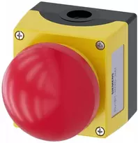 Siemens Avarinio stabdymo mygtukas, kupolinės formos, raudonas, korpuse, 1NC, 1NO, atspindintis, patraukiant, plastikinis, SIRIUS ACT 3SU1801-2NG00-2AA2