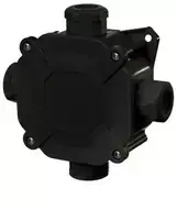 Elektro Plast Nasielsk 0298-09 Hermetiška virštinkinė dėžutė, 75X75X33, su įdėklu 5x4/IP67/PG16, juoda, 0298-09