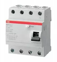 ABB Diferencialinis automatinis jungiklis 4P 63A 30mA AC momentinis FH204 AC-63/0.03 2CSF204002R1630