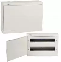 Kanlux Modulinis paskirstymo skydas, plastikinis, paviršinio montavimo, 2x18 IP30 IK07 N+PE II klasė, baltos durys, KDB-S36P, baltas 23629