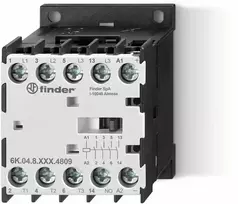 Finder Maitinimo kontaktorius 3 NO 1 NO, 9A-400V AC3, 24V AC 6K.04.8.024.4809