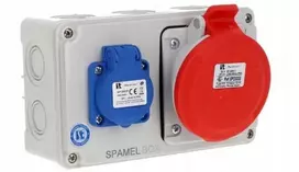 Spamel Paskirstymo dėžutė 5x32A 3x16A INA=32A IP54 SB-001705-S0020-54