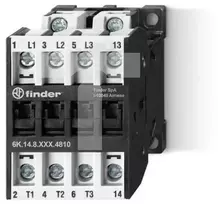 Finder Maitinimo kontaktorius 3 NO 1 NO, 18A-400V AC3, 230V AC 6K.14.8.230.4818