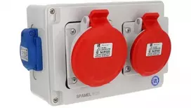 Spamel Paskirstymo dėžutė 5x32A 5x16A 2x3x16A INA=32A IP54 SB-004005-S0060-54