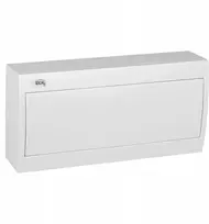 Kanlux Modulinis paskirstymo skydas, plastikinis, 1x18, paviršinio montavimo, IP30, IK07, N+PE, II klasė, baltos durys, KDB-S18P, baltas, 23627