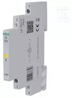 F&F LK-701Y ŽIBINTAS. 1/3S 1X LED GELTONA