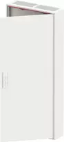 ABB Modulinė paviršinio montavimo hermetinė plieninė skirstomoji spinta ComfortLineCA 8x24 192M IP44 125A II klasė pilnos durelės N+PE Quick CA28V 2CPX