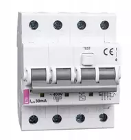 Eti Polam 002174007 Liekamosios srovės pertraukiklis 4P 32A B 0,03A tipas AC KZS-4M 002174007