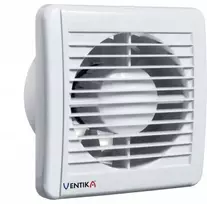 Ventika Ašinis ventiliatorius fi 100 230V 5.5W 84m3/h 25dB rutuliniai guoliai su laikmačiu, baltas SOLID SILENT D100SRWC