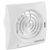 Ventika Ašinis ventiliatorius Ø100 230V 7.5W 97m3/h 25dB rutuliniai guoliai, baltos spalvos, su higrostatu ECHO D100QH