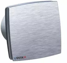 Ventika Ištraukiamasis ventiliatorius Ø 100 230V 14W 88m3 33dB su drėgmėmatiku ir laikmačiu, aliuminis MODERN TEKNO D100LDAOH