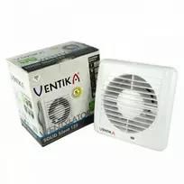 Ventika Ašinis ventiliatorius fi 125 230V 9.4W 158m3/h 31dB rutuliniai guoliai su laikmačiu, baltas SOLID SILENT D125SRWC