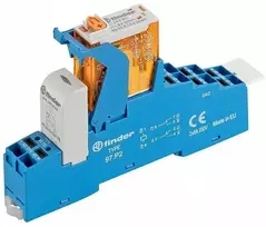 „Finder“ sąsajos relė, serija 4C, 2P, 8A, 230V, įspaudžiama, 4C.P2.8.230.0060 SPA