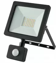 V-TAC LED prožektorius 30W 3350lm 4000K Premium su jutikliu juodas IP44 GW-0013