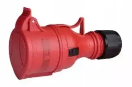 Elektromet Nešiojamas lizdas 16A 5P 400V raudonas TWIST GPP TIP B 16/5 IP44 921880