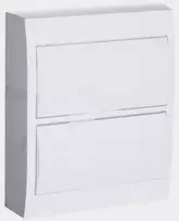 Kanlux 36421 Modulinis skirstomasis skydas plastikinis 2x12 paviršinis IP40 IK06 N+PE II klasė baltos durys DB212S 2X12P/SMD-P balta 36421
