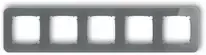 Karlik Elektrotechnik 28-28-IRSZ-5 ICON Universalus penkių kartų suapvalintas rėmas - stiklo efektas (rėmas: grafito dugnas: grafitas matinis) 28-28-IRSZ-5