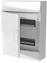 ABB Modulinė paviršinio montavimo skirstomoji spinta Mistral41W 2x12 24M IP41 63A II klasė pilnos durelės N+PE varžtinės 41P12X31A 1SLM004102A3105