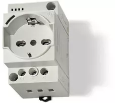 Finder Modulinis serviso elektros lizdas universalus serviso su LED DIN bėgiui RAL7035 7U.00.8.230.0000