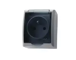 Ospel GNH-1HZ/71/d FALA Vienas hermetiškas lizdas su įžeminimu IP44 pelenai GNH-1HZ/71/d