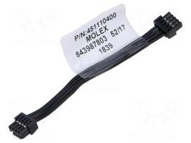 Connector: wire-board | socket | female | MICRO | PIN: 4 | tinned | black