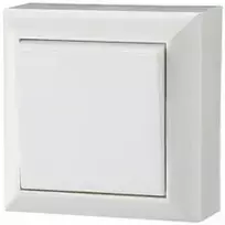 Duwi 20451 Vieno universalaus paviršiaus montavimo jungiklis, IP20, baltas, GAO 20451
