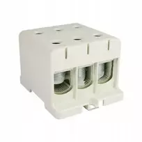 Elektro Plast 48.3151 3 polių paskirstymo-šakos blokas AL/CU 3x150mm2 pilkas plokščias montavimas ir TH bėgelis WLZ35/3x150/s 48.3151