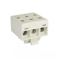 Elektro Plast 48.3241 3 polių paskirstymo-šakos blokas AL/CU 3x240mm2 pilkas plokščias montavimas ir TH bėgelis WLZ35/3x240/s 48.3241