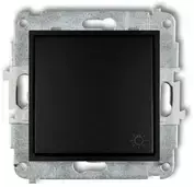 Karlik Elektrotechnik 12IWP-5 ICON Jungiklio mechanizmas, šviesus, matinė juoda 12IWP-5