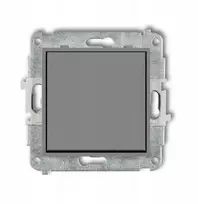 Karlik Elektrotechnik 27IWP-4.1 ICON Vienpolis paprastai atidaromas jungiklio mechanizmas (vienas mygtukas be piktogramos) matinė pilka 27IWP-4.1