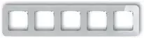 Karlik Elektrotechnik 15-28-IRSZ-5 ICON Universalus penkių kartų suapvalintas rėmas - stiklo efektas (rėmas: pilkas dugnas: grafito matinis) 15-28-IRSZ-5