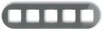 Karlik Elektrotechnik 28-28-IRSO-5 ICON Universalus penkių kartų apvalus rėmas - stiklo efektas (rėmas: grafito dugnas: grafitas matinis) 28-28-IRSO-5
