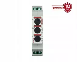 Pollin Modulinė lempa, trifazė, raudona, su saugikliu 5x20mm, 100mA, 10-250V AC, WN-3B