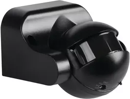 Kanlux PIR judesio jutiklis ALER JQ-30-B/B 1200VA max 10m 160/20 laipsnių IP44 II klasės sieninis juodas 23458