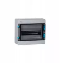 Kanlux Modulinis paskirstymo skydas, plastikinis, 1x12, paviršinio montavimo, IP65, IK10, N+PE, II klasė, skaidrios pilkos durys, KDB-IP65-S12T, pilkas 38452