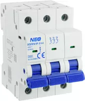 Elektro Plast Viršsrovės jungiklis 3P B 16A 6kA NEO OCB/B16/3P 87.625