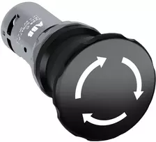 ABB Apsauginis grybo formos mygtukas 40mm 1Z+1R - 1Z - 1R 24 ... 300 V juodas CE4T-10B-11 1SFA619550R1076