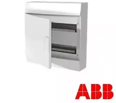 ABB Modulinis paviršinis skirstomasis skydas Mistral41W 2x18 36M IP41 63A II klasė pilnos durelės N+PE varžtiniai 41P12X41A 1SLM004102A3106