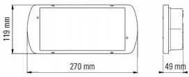 Eaton „SafeLite“ avarinis šviestuvas, MNM, IP42, 200 lm, 3H + 3 piktogramų rinkinys SL2MNM42F3C3A