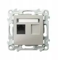 Ospel SAPPHIRE Vieno kompiuterio lizdo, kat. 5e MMC kašmyro smėlio spalvos GPK-1Z/K/m/83