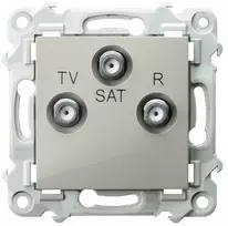 Ospel SZAFIR RTV-SAT praėjimo lizdas kašmyro smėlio spalvos GPA-ZSP/m/83
