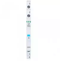 FF 1 fazės mėlyna LED plona modulinė lempa 1/2 modulio 230V A4BFE