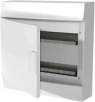 ABB Modulinė paviršinio montavimo skirstomoji spinta Mistral41W 4x12 48M IP41 63A II klasė pilnos durelės N+PE varžtinės 41P18X21A 1SLM004102A3108