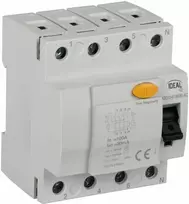Kanlux 4P 100A 0,03A diferencialinis automatinis jungiklis, AC tipas KRD10-4/100/30-AC 38733
