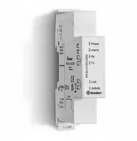 Finder „Modbus RTU“ į „Modbus TCP/IP“ (RS485 pagrindinį) protokolo keitiklis su „6M.BU.0.024.2200“ žiniatinklio serveriu