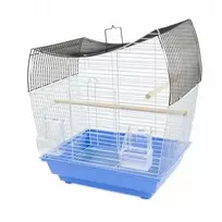 Panama Pet Paukščių narvelis, mėlyna, juoda ir mėlyna viela, matmenys 36 x 28,8 x 46 cm